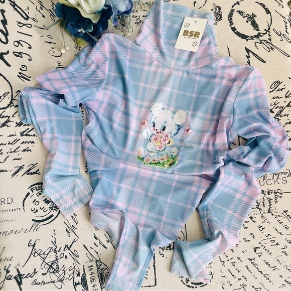 NWT By Samii Ryan x Care Bears Doll’s Kill See-through Turtleneck Mesh Bodysuit - Picture 8 of 8